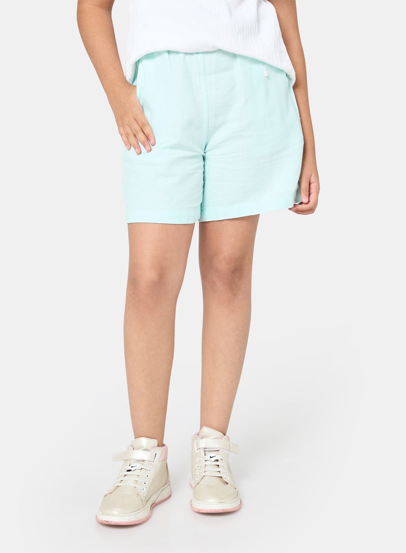 Panco Girls JUNGLE Belt Detailed Shorts - Image 1