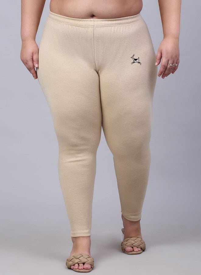Trend Level Women Solid Ankle-Length Leggings - Image 1