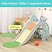 GLAF Toddler Slide Baby Kids Indoor Slide for Toddlers 13 Indoor Outdoor Playset with Basketball Hoop and Ball Kids Backyard Climber Set Mint - Image 4