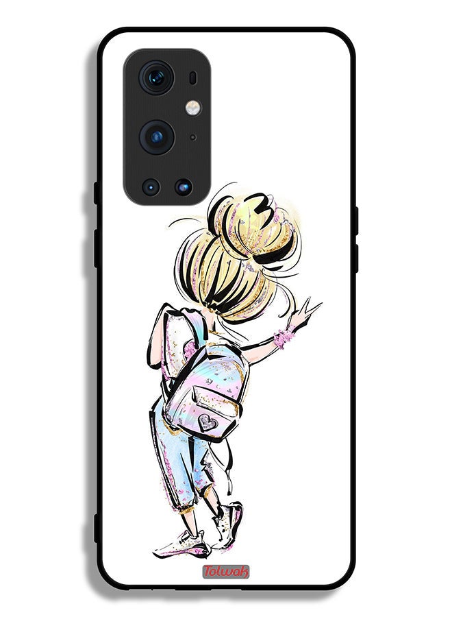 Tolwak OnePlus 9 Pro 5G Protective Case Cover Back To School Girl Art - Image 2