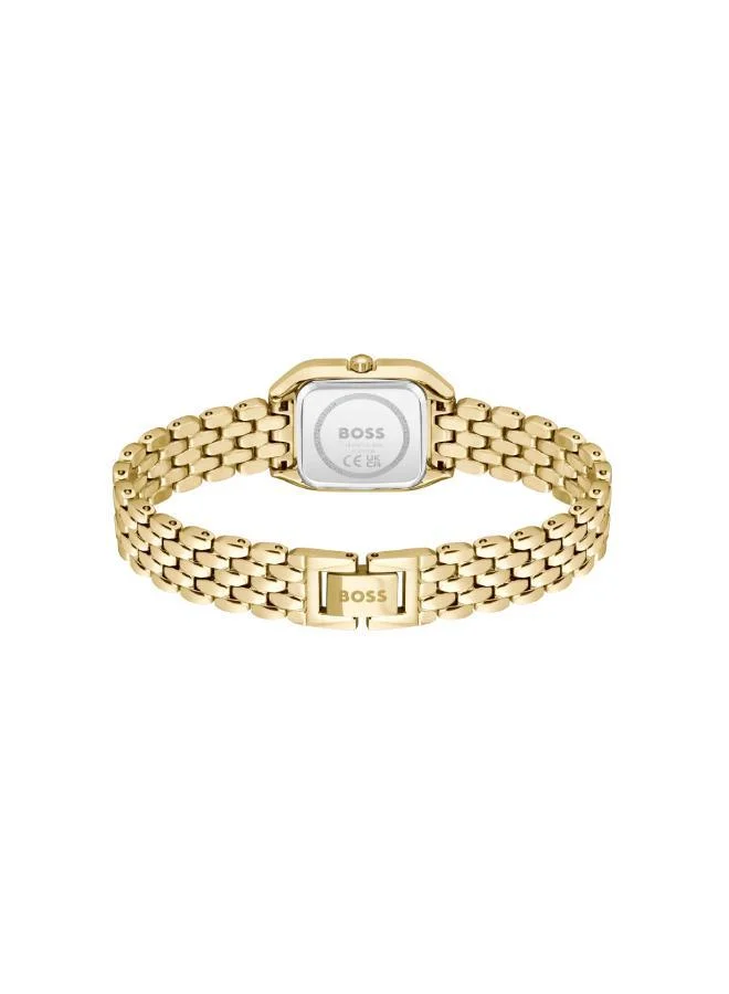 BOSS BOSS Two Hand Quartz Movement Watch for Women MAE PETITE   Collection with Light Yellow Gold Stainless Steel Bracelet - 1502823