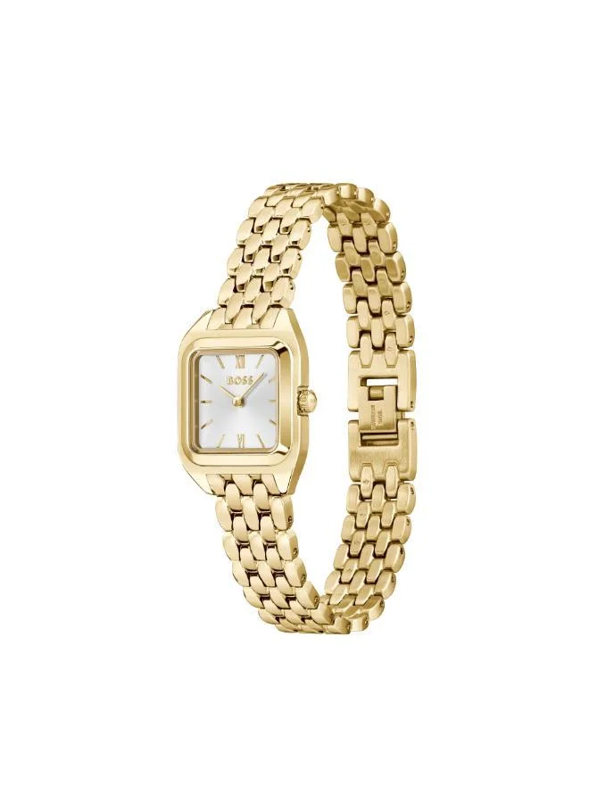 BOSS  BOSS Two Hand Quartz Movement Watch for Women MAE PETITE   Collection with Light Yellow Gold Stainless Steel Bracelet - 1502823 for Women | Best Price UAE