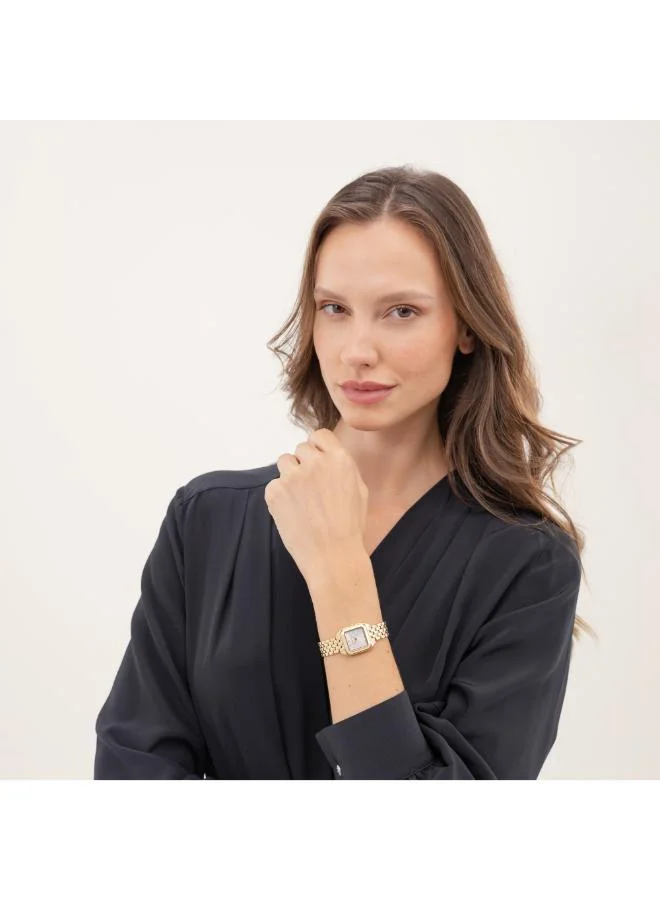 BOSS  BOSS Two Hand Quartz Movement Watch for Women MAE PETITE   Collection with Light Yellow Gold Stainless Steel Bracelet - 1502823 for Women | Best Price UAE