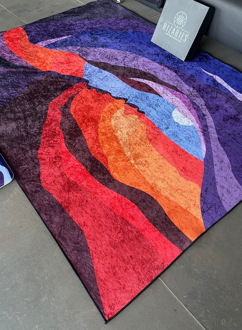 RIZARIES سجادة كاف آي المركزية، قماش، مستطيلة - Image 4