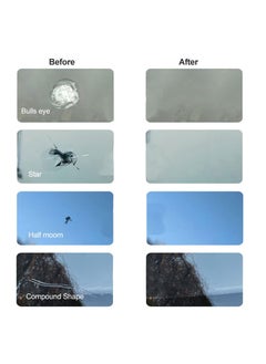 Excefore Fast Repair DIY Car Windshield Repair Kit - Fixes Auto Glass Windshield Crack, Chip, and Scratch - Suitable for Bulls Eyes, Star, Half Moon, and Long Crack Combination Repairs  - Image 2