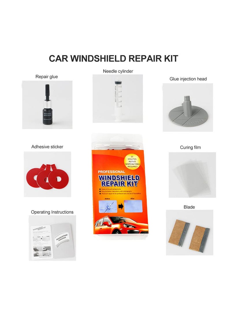Excefore Fast Repair DIY Car Windshield Repair Kit - Fixes Auto Glass Windshield Crack, Chip, and Scratch - Suitable for Bulls Eyes, Star, Half Moon, and Long Crack Combination Repairs  - Image 4