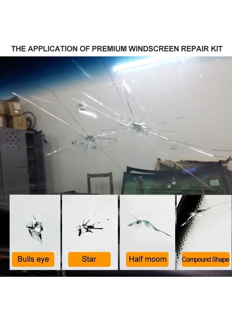 Excefore Fast Repair DIY Car Windshield Repair Kit - Fixes Auto Glass Windshield Crack, Chip, and Scratch - Suitable for Bulls Eyes, Star, Half Moon, and Long Crack Combination Repairs  - Image 3
