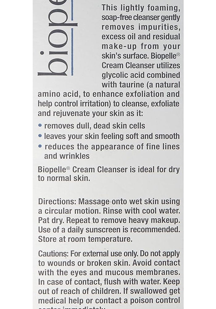 Biopelle 2.2% Glycolic Acid Exfoliating Cream Cleanser - 177 mL - Image 3