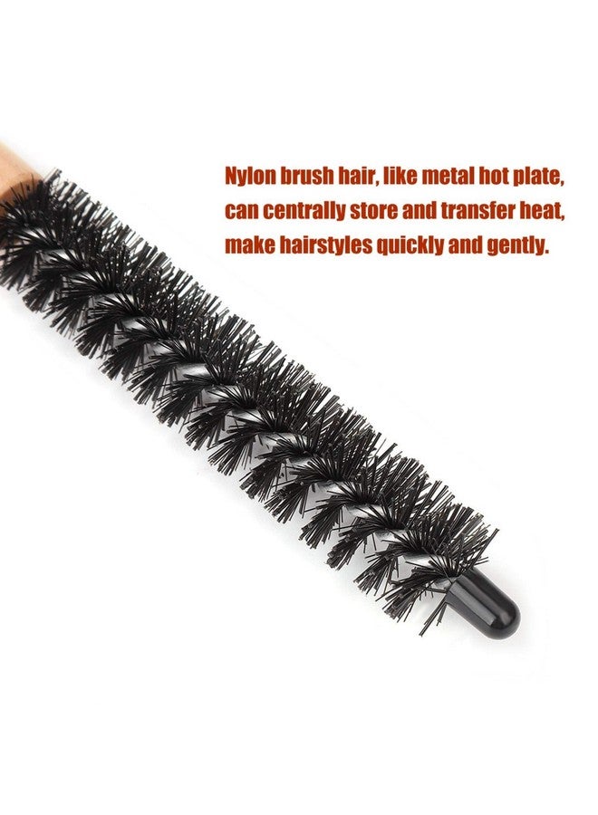 جوتوتوب فرشاة شعر مستديرة صغيرة، فرشاة خشبية دائرية صغيرة، أمشاط شعر ذات شعيرات نايلون، فرش صالونات تصفيف الشعر لتجفيف الشعر المجعد، تصفيف الشعر، رفع اللحية (16 مم) - Image 5