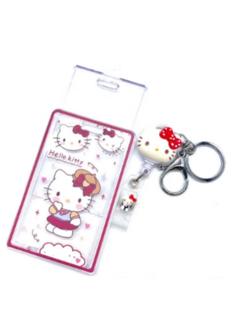 Hello Kitty Hello Kitty Keychain Retractable ID Card Holder  - Image 1
