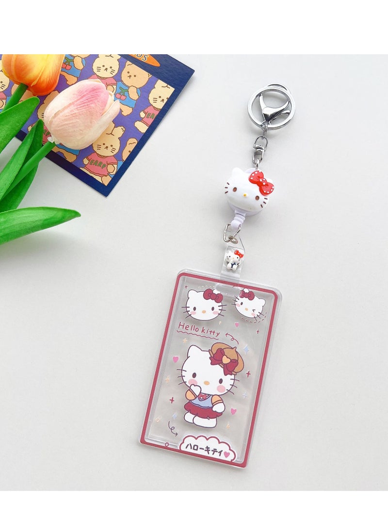Hello Kitty Hello Kitty Keychain Retractable ID Card Holder  - Image 2