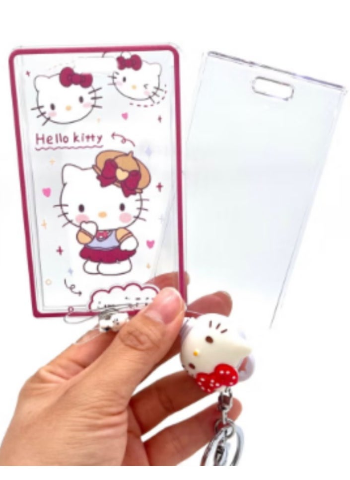 Hello Kitty Hello Kitty Keychain Retractable ID Card Holder  - Image 3