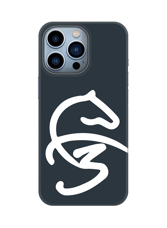 Stylizedd حافظة لأبل آيفون 14 برو رفيعة من سلسلة سناب الكلاسيكية غلاف موبايل صلب من مادة PC بلمسة نهائية غير لامعة - تصميم فاز3 أزرق