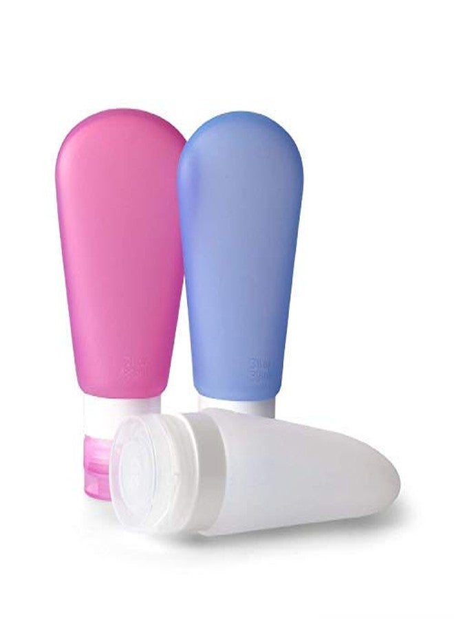 Crownish Silicone Travel Bottles - 90ml Portable Travel Bottle Lotion Shampoo Cosmetic Empty Mini Containers Bottle for Shower Gel, Liquid Soap,Toiletries (Pack of 1) - Image 1