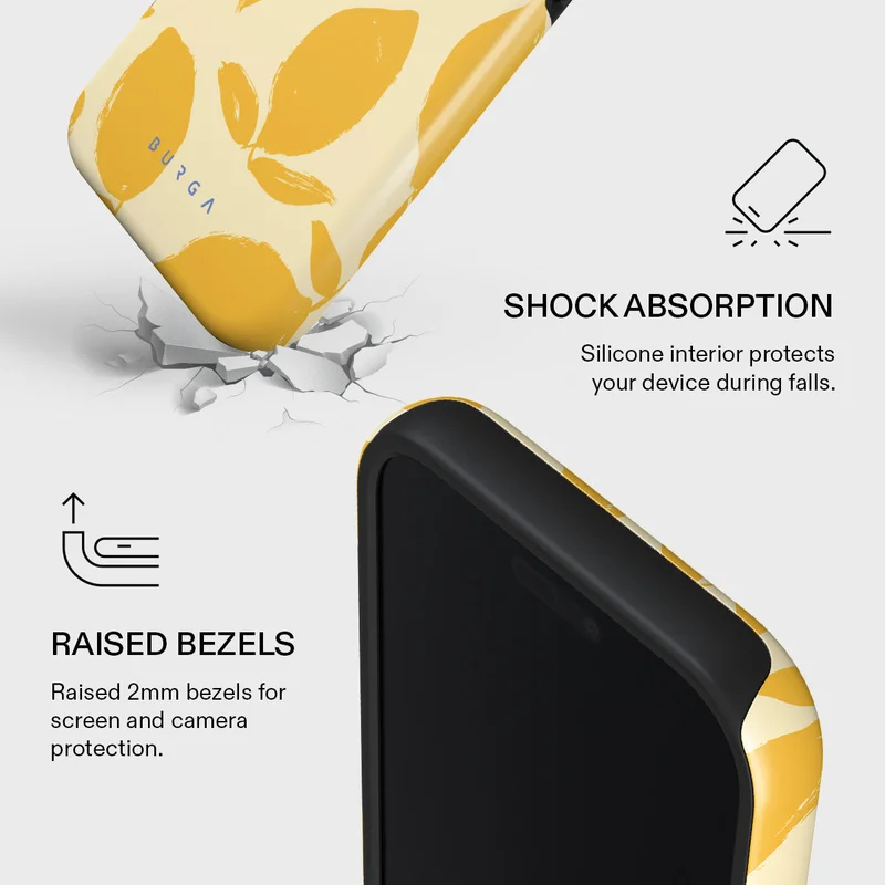 Burga iPhone 17 Pro Lemon Tart Burga iPhone 17 Pro Lemon Tart Premium Case Compatible with Hybrid Dual-Layer Hard Shell + Silicone Protection - Scratch-Resistant Shockproof Mobile Cover  | Best Price UAE