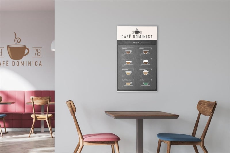 Displays2go Set of 5 Wall Mounted Sign Holders for 18 x 24 Posters Clear Acrylic Frame with Slidein Design - Image 4