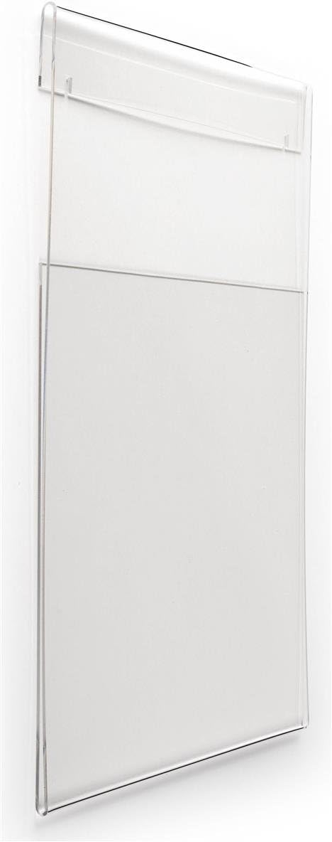 Displays2go Set of 5 Wall Mounted Sign Holders for 18 x 24 Posters Clear Acrylic Frame with Slidein Design - Image 2