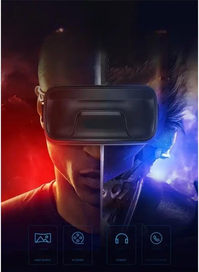 VR Headset – Stunning 3D Virtual Reality Glasses for iPhone & Android – Lightweight, Adjustable VR Box with Remote Control – Dive into Immersive 360° Gaming & Movie Experience – Perfect VR Accessory for Entertainment - Image 5