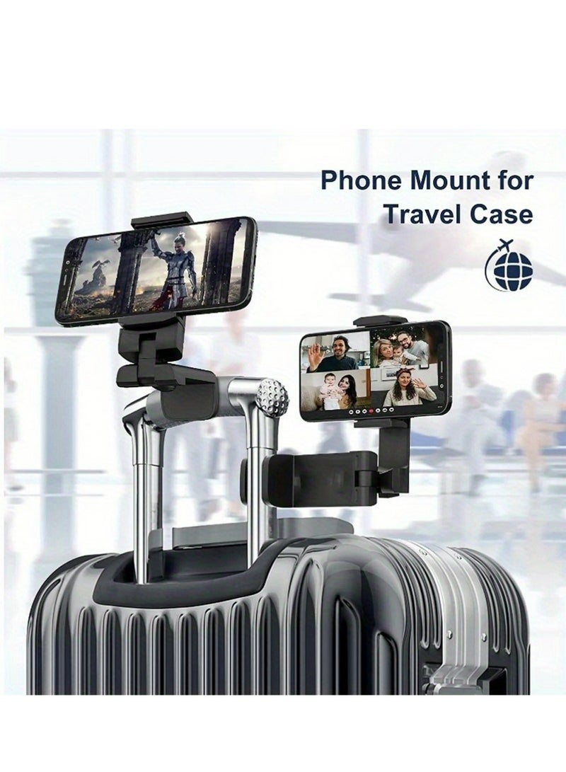 بولوز حامل هاتف السفر العالمي للطائرة: حامل الهاتف الأساسي للسفر للمكتب مع دوران متعدد الاتجاهات 360 درجة ، يجب أن يكون لدى ملحقات الرحلة حامل الهاتف للطيران ، الجدول - Image 2