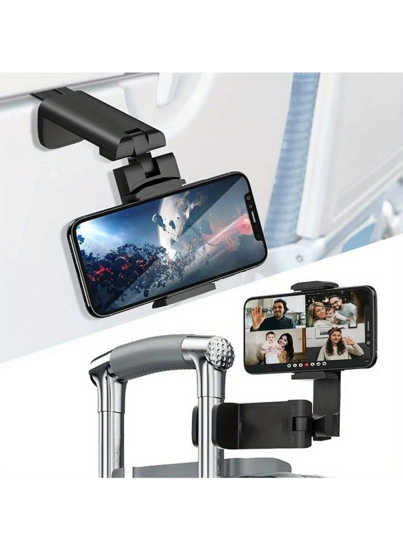 بولوز حامل هاتف السفر العالمي للطائرة: حامل الهاتف الأساسي للسفر للمكتب مع دوران متعدد الاتجاهات 360 درجة ، يجب أن يكون لدى ملحقات الرحلة حامل الهاتف للطيران ، الجدول - Image 1