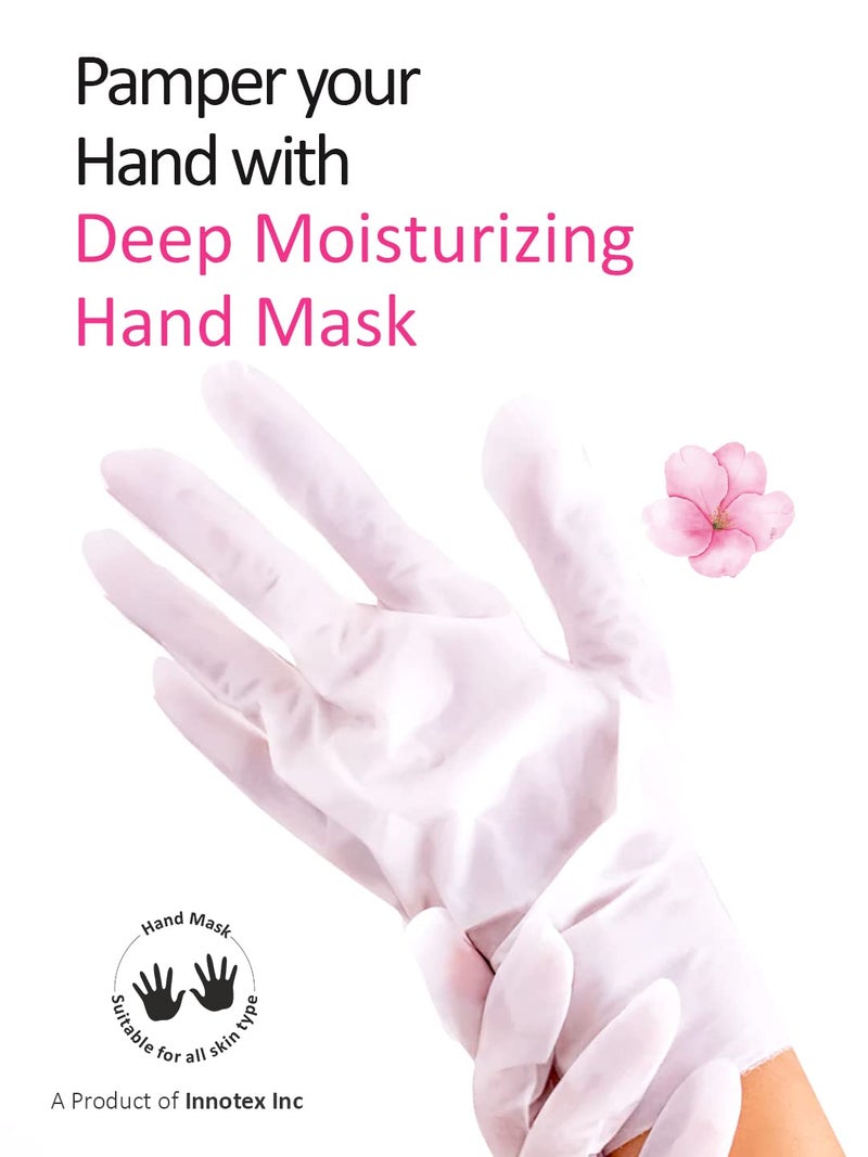 Masking Hand Hydration Gloves for Deep Moisturising Hydration  Nourishment Brightening remove dull dry skin Spa at Home Hand Mask for Soft and Silky Hands 80g pack of 4 - Image 3