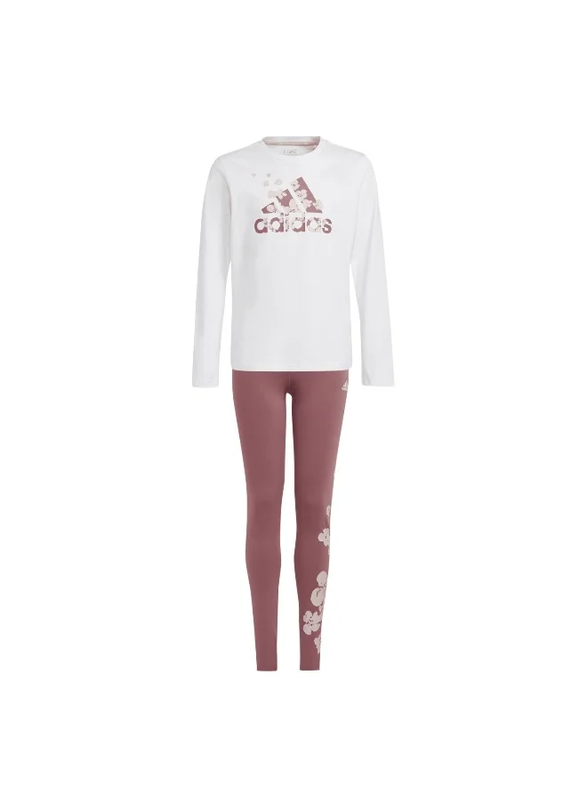 Adidas adidas Jg Flwr Leg Set White Training Suits 7-8Y