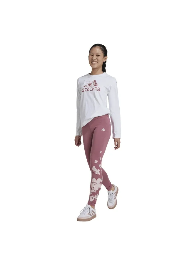 adidas adidas Jg Flwr Leg Set White Training Suits 7-8Y