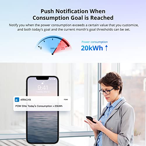 SONOFF POWR316D Elite 16A WiFi Smart Power Meter Switch Smart WiFi Wireless Light Switch with Energy Monitoring,Universal DIY Module for Smart Home, Works with Amazon Alexa & Google Home - Image 3