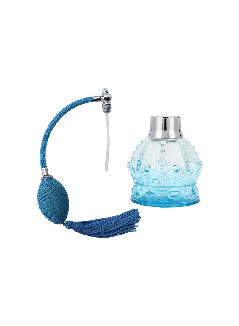 زجاجة عطر زجاجية قابلة لإعادة التعبئة بسعة 80 مل، زجاجة موزع بخاخ عطر فارغة، زجاجة عطر عتيقة مع شرابة للسفر المنزلي - Image 3