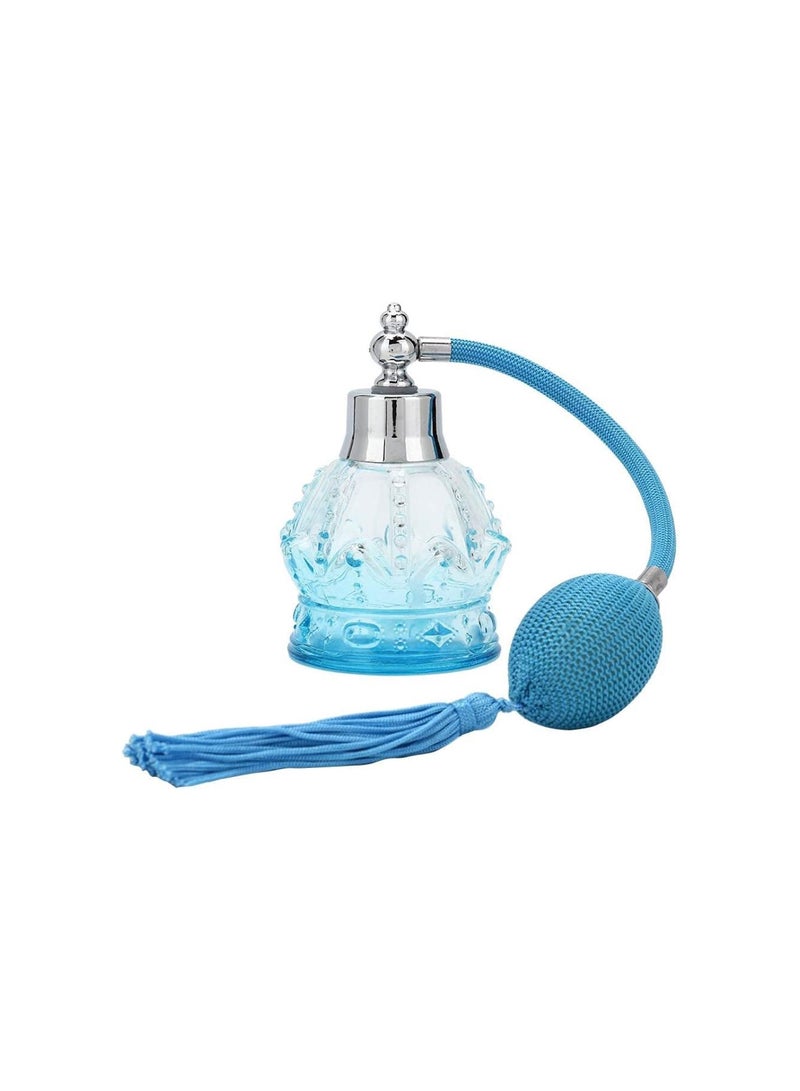 زجاجة عطر زجاجية قابلة لإعادة التعبئة بسعة 80 مل، زجاجة موزع بخاخ عطر فارغة، زجاجة عطر عتيقة مع شرابة للسفر المنزلي - Image 1