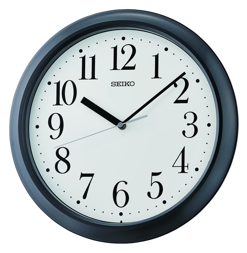 Seiko Yori Wall Clock Metallic Black - Image 2