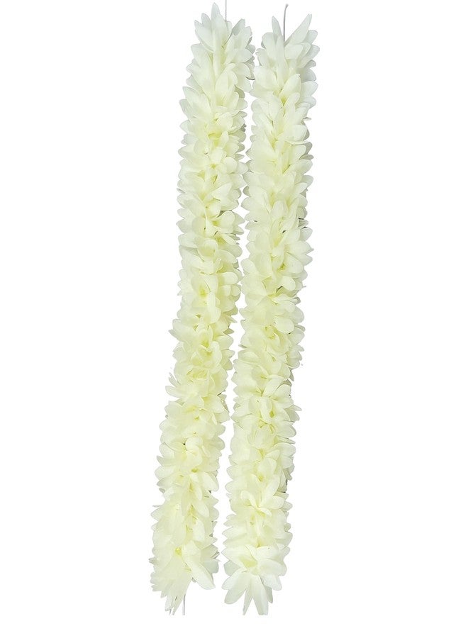 Kailash Creation Artificial Mogra Flower Hair Gajra for Women & Girls | Reusable Realistic Bun Garland Juda Gajra | Off White, 15 Inch | Scented Jasmine Flower Hair Accessory (Off White, (Pack of 2)) - Image 1