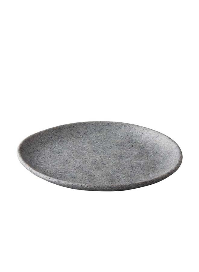 Pebble Grey Organic Plate, 23 cm,