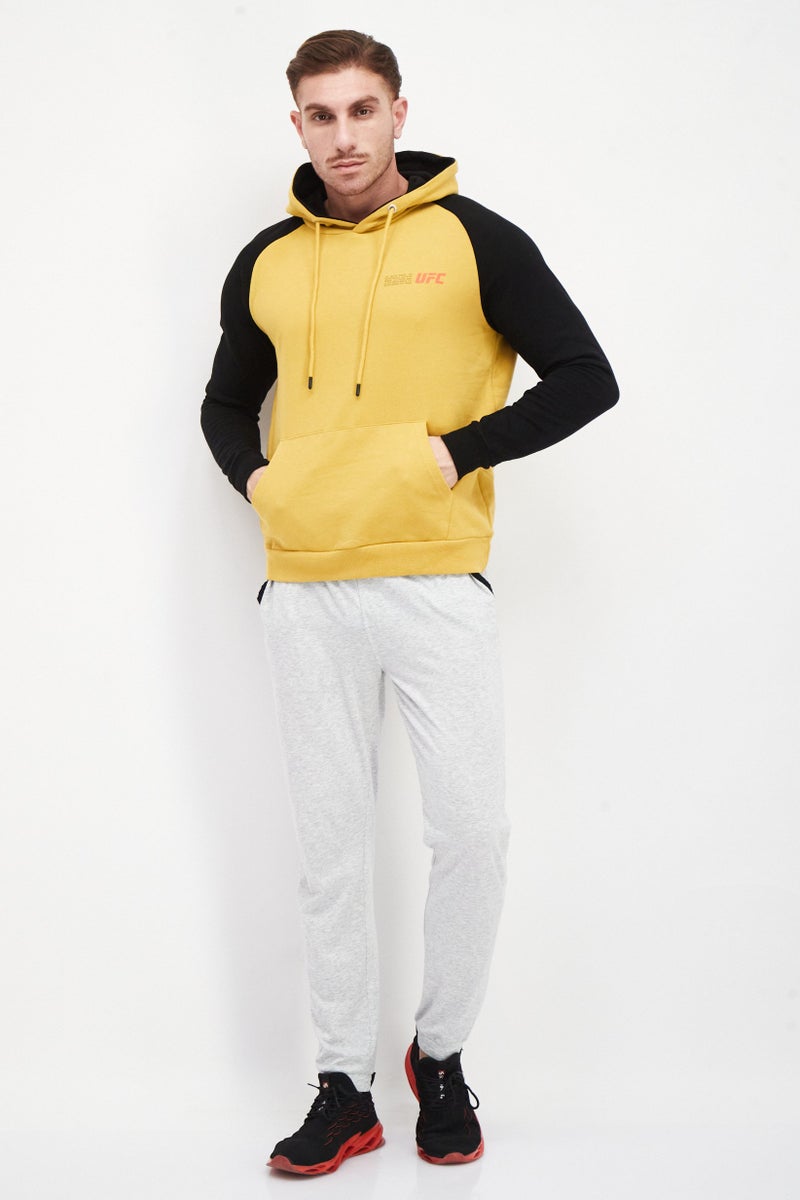 Ufc Men Sportswear Fit Long Sleeve Outdoor Hoodie, Yellow - Image 2