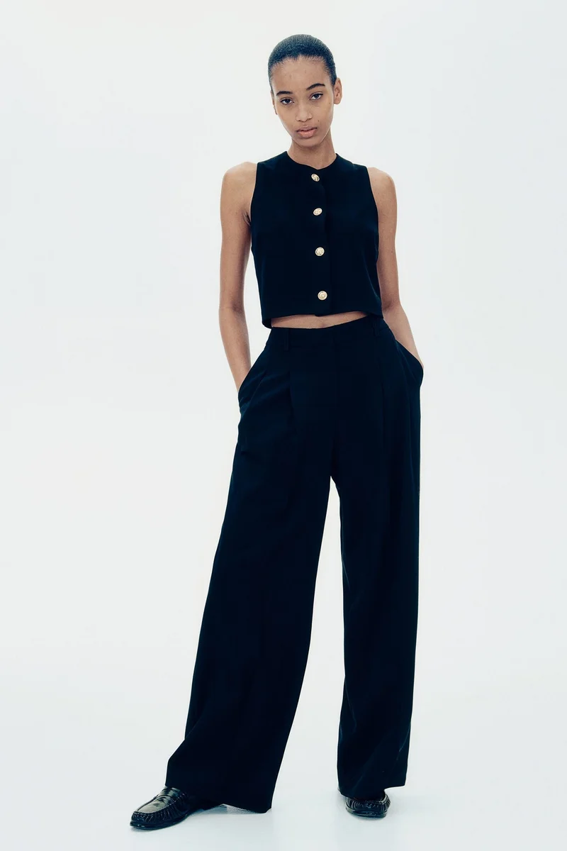 H&M Bouclé jersey waistcoat