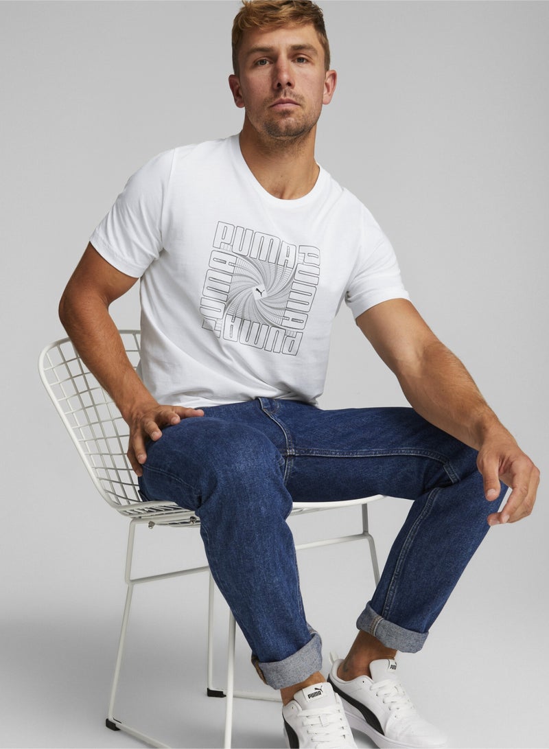 PUMA Reflective Graphic Mens Shortsleeve T-shirt  - Image 5
