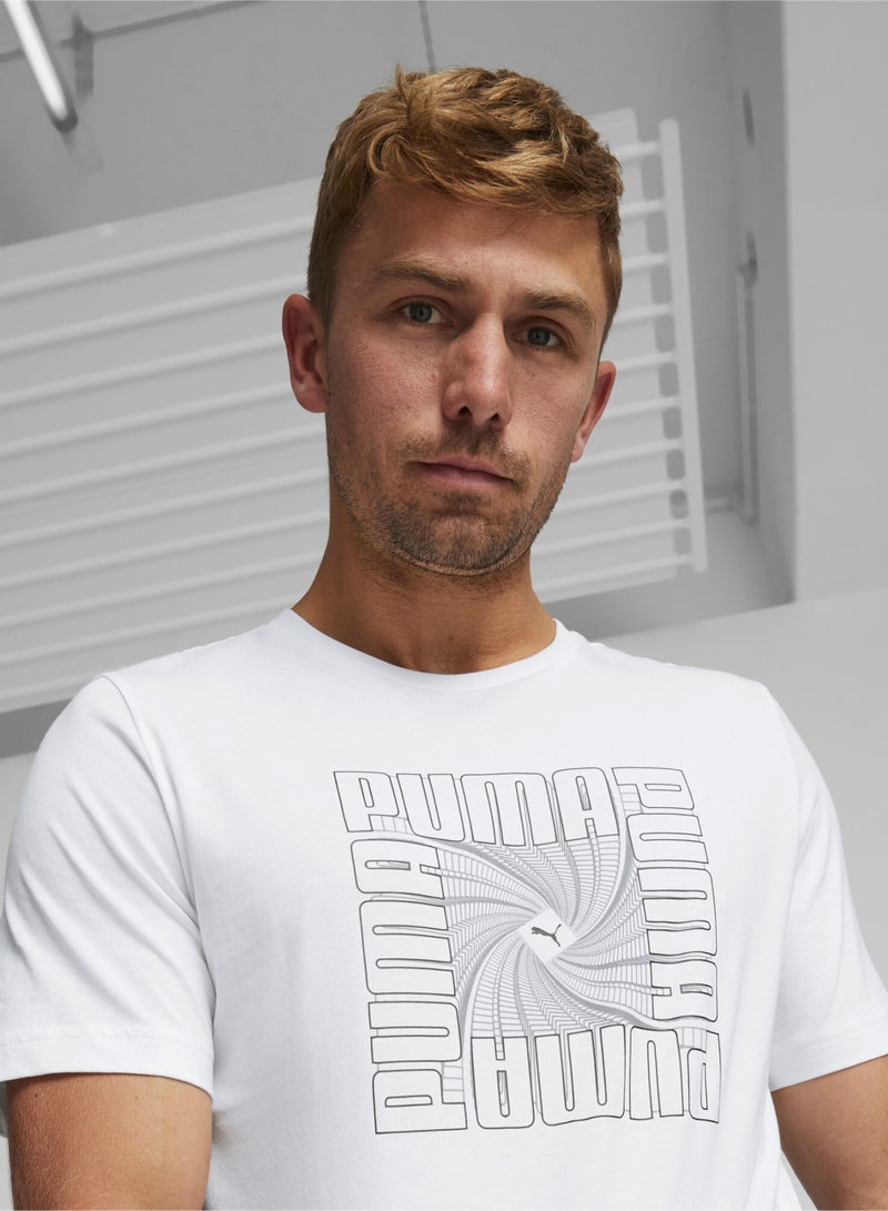PUMA Reflective Graphic Mens Shortsleeve T-shirt  - Image 4