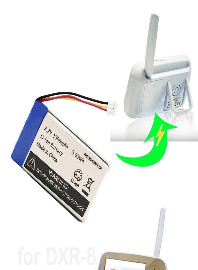 AOLIKES 1500mAh 3.7v Batteries Pack Replacement for Infant Optics DXR-8 Video Baby Monitor (2 Pack) - Image 5