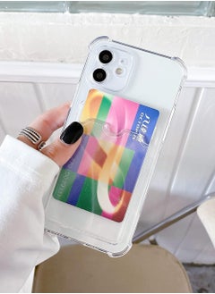 ten.tech TenTech Transparent cover with shockproof corners with card holder - card holder - heat-resistant polyurethane card holder for iPhone 11 - transparent  - Image 2