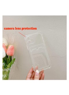 ten.tech TenTech Transparent cover with shockproof corners with card holder - card holder - heat-resistant polyurethane card holder for iPhone 11 - transparent  - Image 3