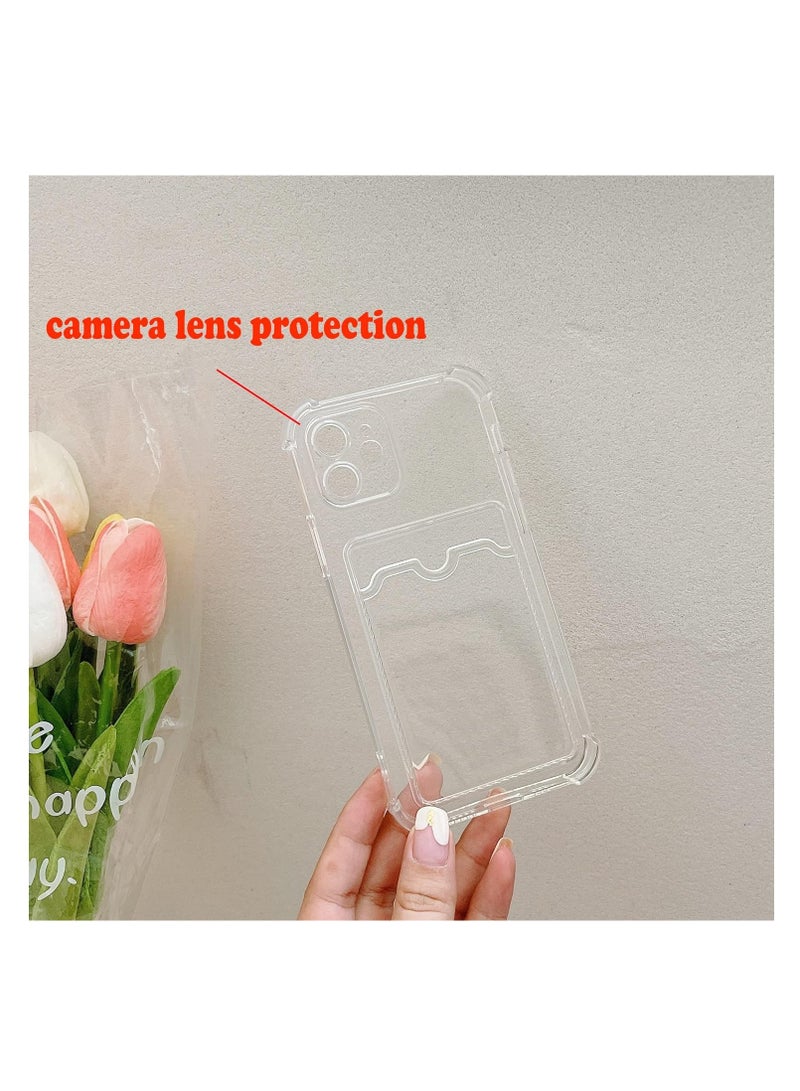 ten.tech TenTech Transparent cover with shockproof corners with card holder - card holder - heat-resistant polyurethane card holder for iPhone 11 - transparent  - Image 3