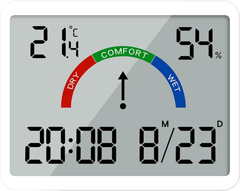 Modern Digital Wall Clock Battery Powered Quiet Alarm Clock For Living Room Kitchen Display - Image 1