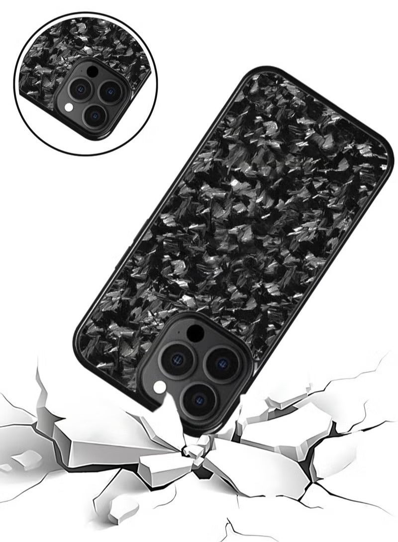 2025 Magnetic 100% Real Carbon Fiber Slim Dry Hard Pc Phone Cover Carbon Fiber Phone Case Iphone 16 Pro(Black) - Image 4