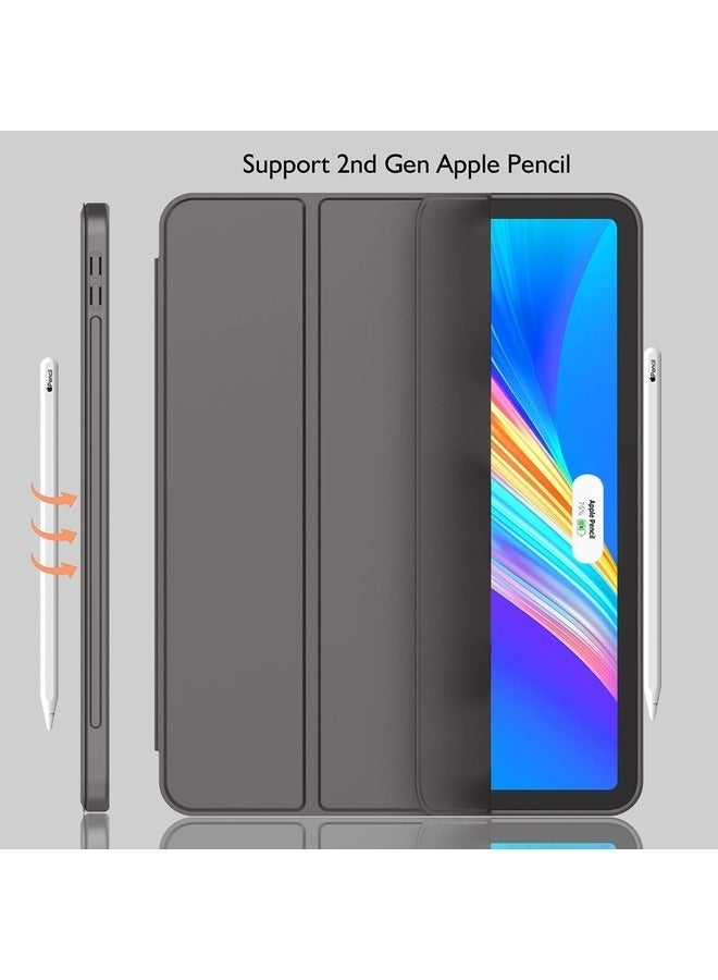 Raxoom Space Gray Trifold Smart Case for iPad Pro 11-Inch (2022/2021) - With Pencil Holder, Soft TPU Back, Auto Wake/Sleep, and Pencil Charging Support - Image 3