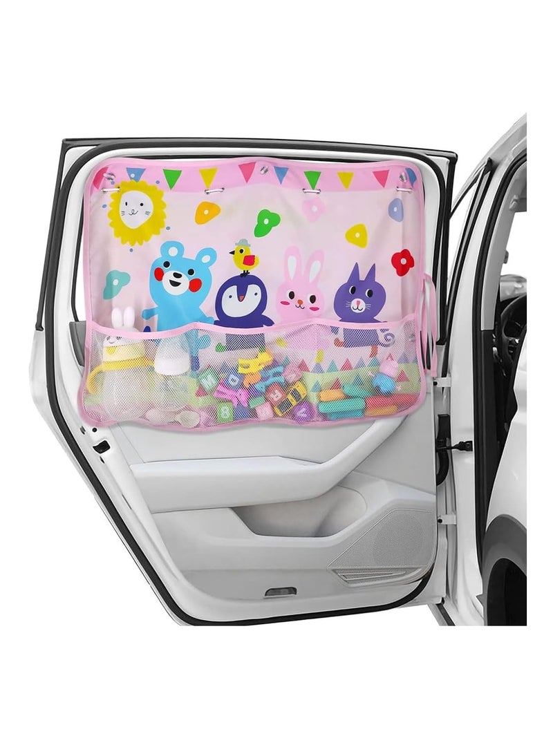 Car Sun Shade, Fit for  Kids Car Side Window Curtain Protector Protects from Sun Glare Heat Blocks UV Rays Glare Car Interior Sun Blocker Blind Protect Baby from Sunlight UV Rays ,2 Pack - Image 1