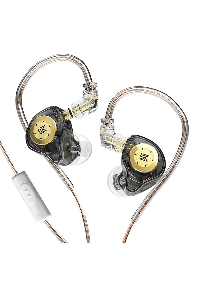 KZ - EDX Pro in-Ear Stage Monitor Headphone Dual Magnetic Dynamic Unit Earphone Shock Bass Earbuds with 0.75mm Detachable Cable Comfortable Wired Headset (With Mic) - Image 1
