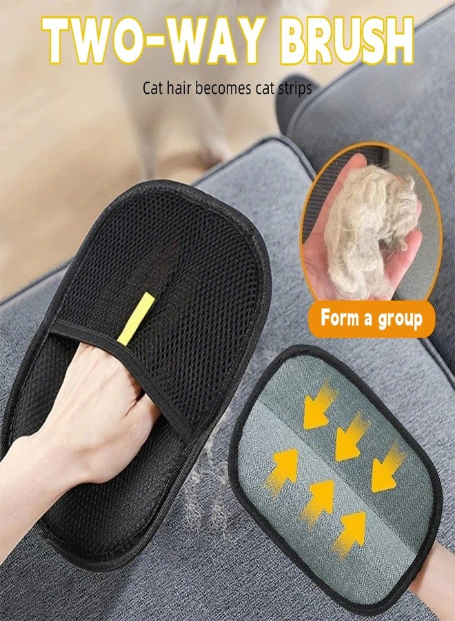 DVHNMK Pet Hair Remover Glove,Electrostatic Pet Hair Removal Gloves for Couch,Cat Grooming Gloves,Reusable Cat and Dog Hair Remover for Sofas,Furniture,Carpets,and Curtains (2 PCS) - Image 4