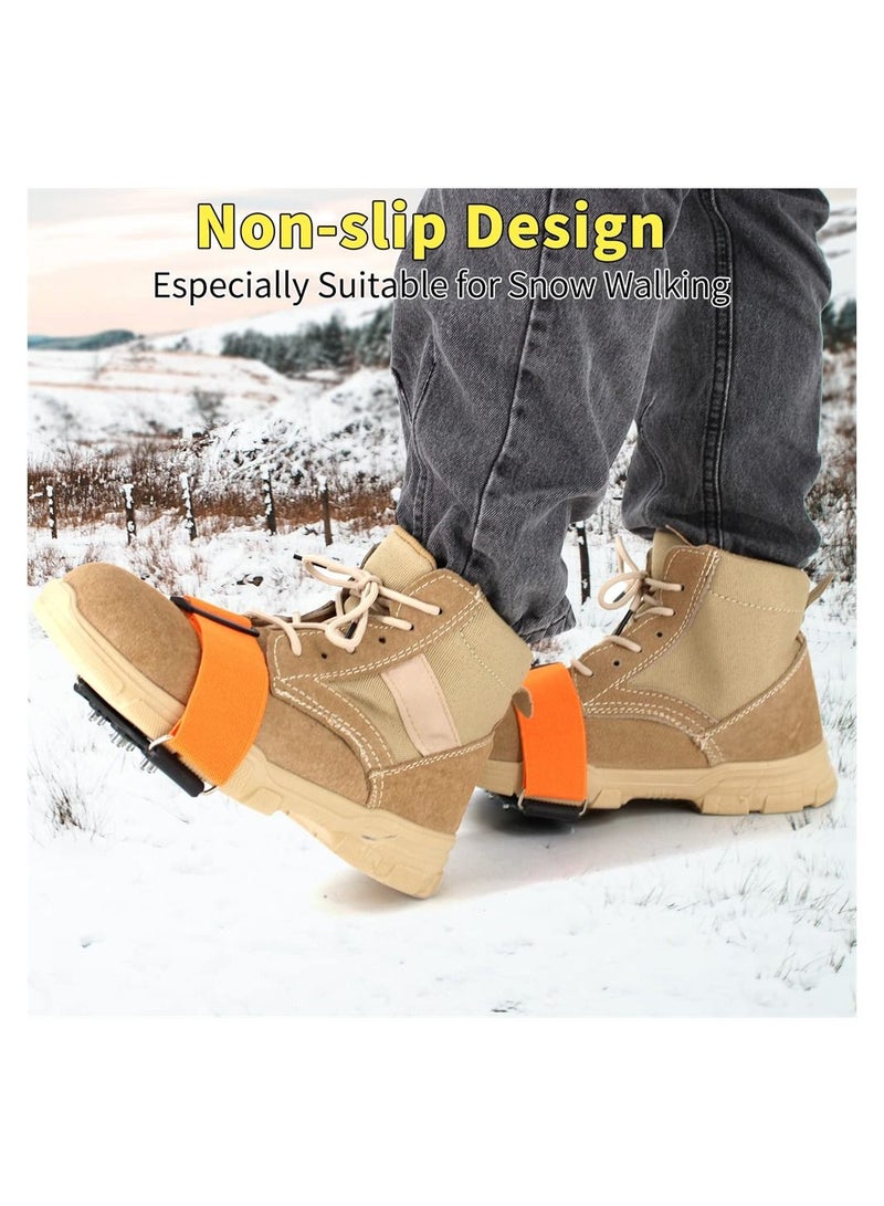 Y&D Shoes Grips, Anti Slip Winter Ice Grippers with Tungsten Nails, Silicone Non-Slip Shoe Covers, Walk Cleats Traction for Snow Walking, Fishing, Working, Outdoor Playing - Image 5