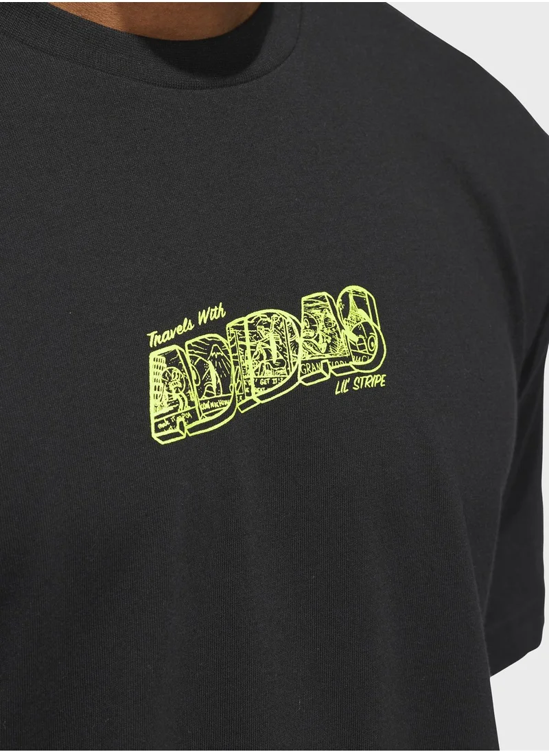 Adidas Lil Stripe Crossroad Graphic T-Shirt