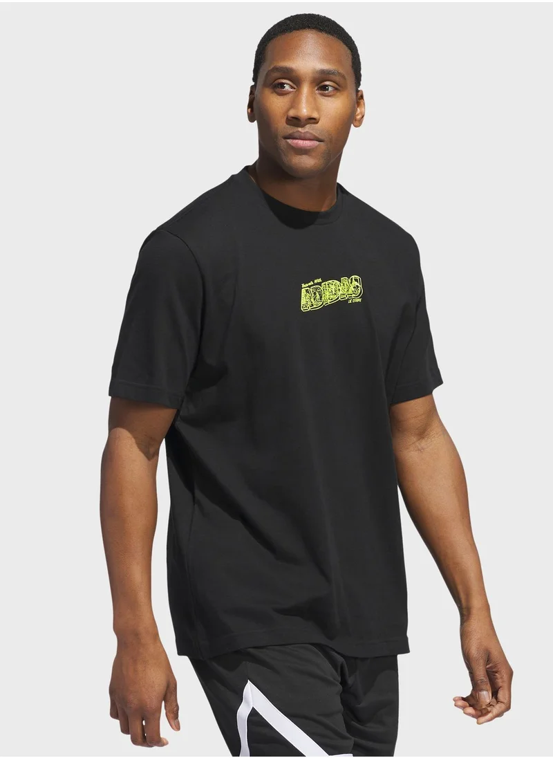 Adidas Lil Stripe Crossroad Graphic T-Shirt